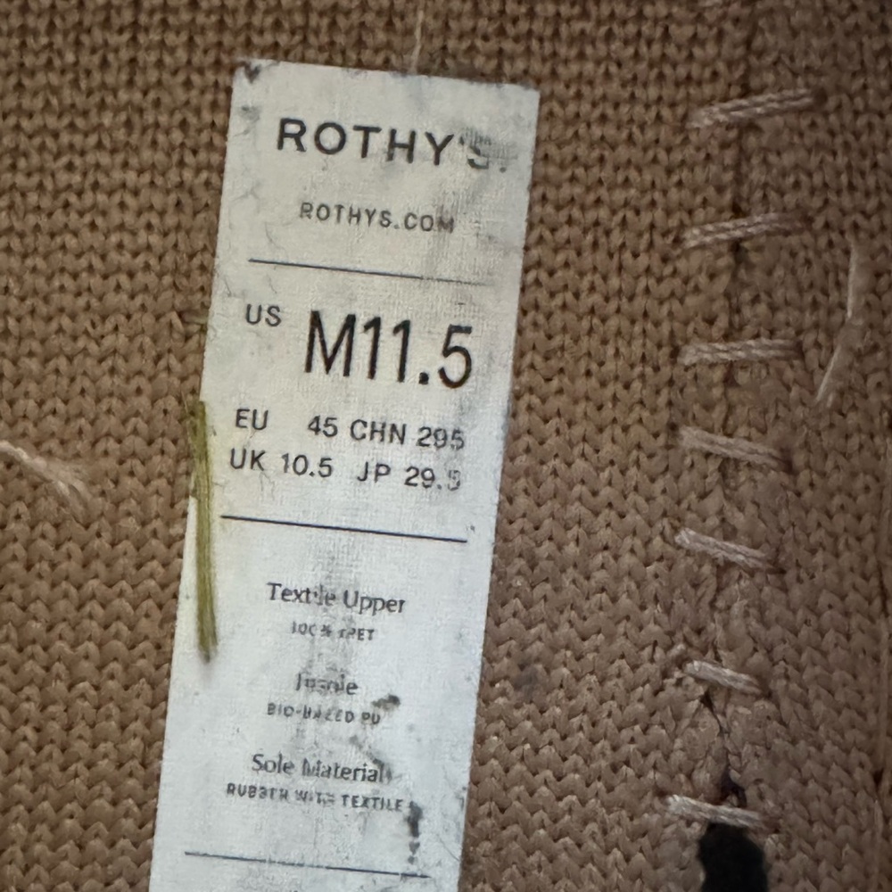 Rothy’s Men’s The Driving Loafer NWOT size 11.5. Tan - Picture 8 of 8